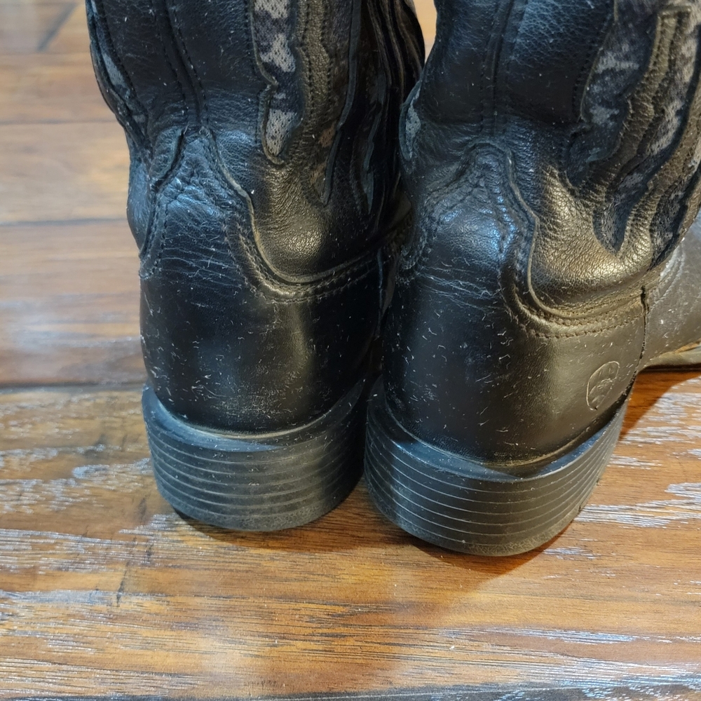 Ariat Black Western square toe boots - Picture 7 of 13